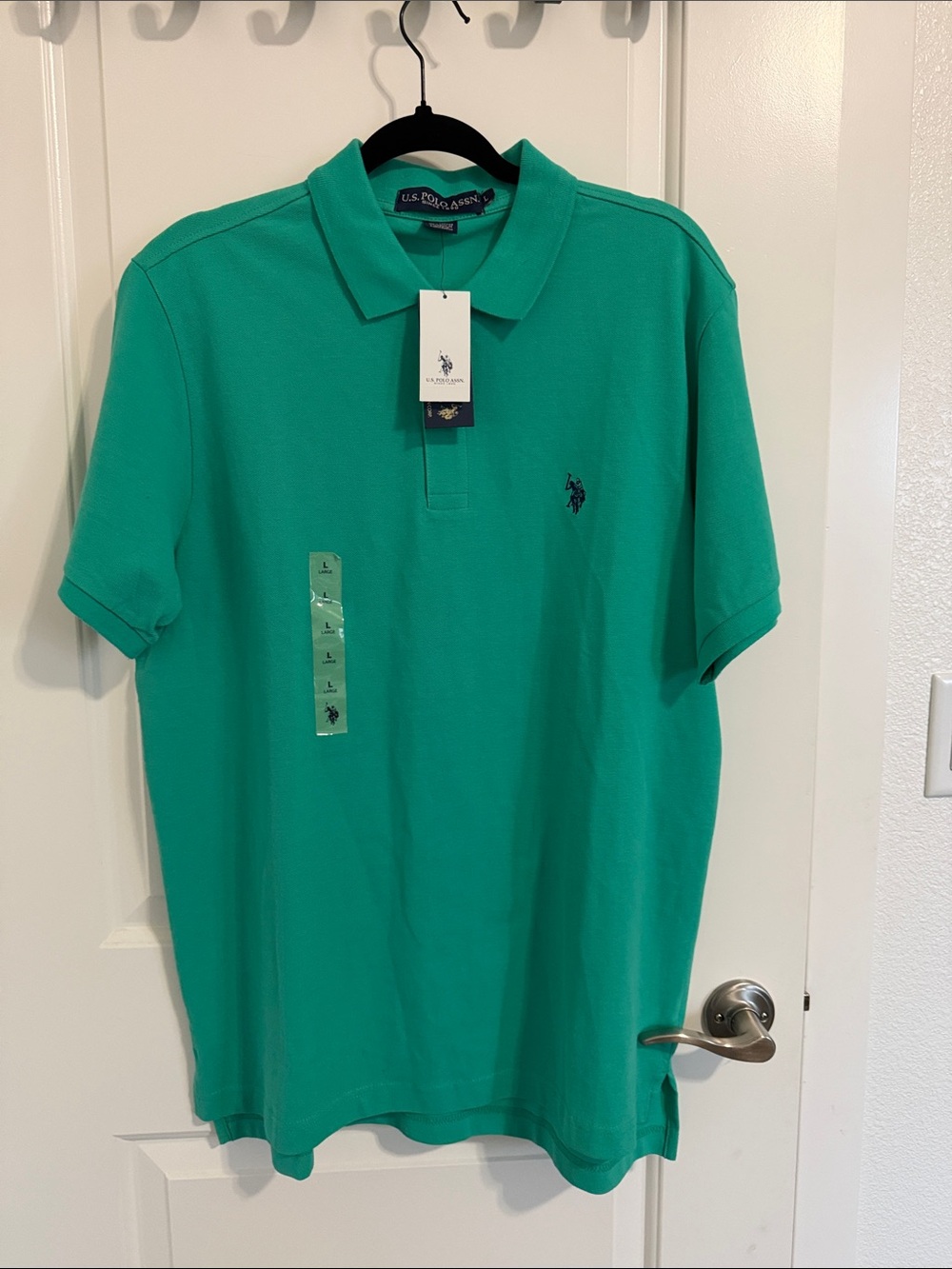 U.S. Polo Assn. Teal Green Men’s Short-Sleeve Polo - see promo in description